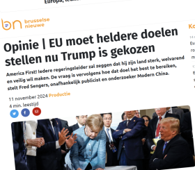 Opinie: EU moet heldere doelen stellen nu Trump is gekozen