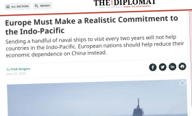 Op ed: Europe Must Make a Realistic Commitment to the Indo-Pacific